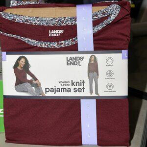 LANDS' END  WOMEN'S 2-PIECE  knit  pajama set